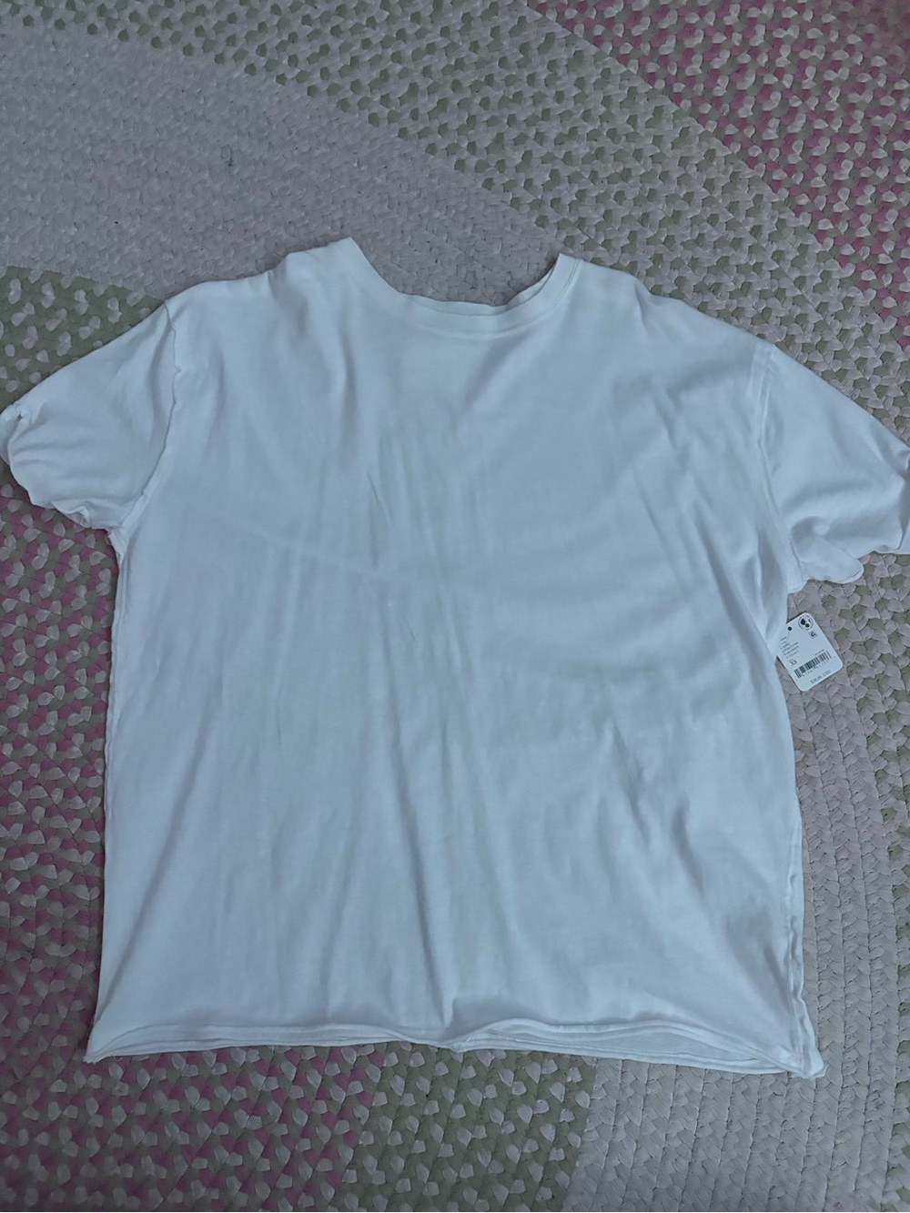 Free People White Short Sleeve Tee